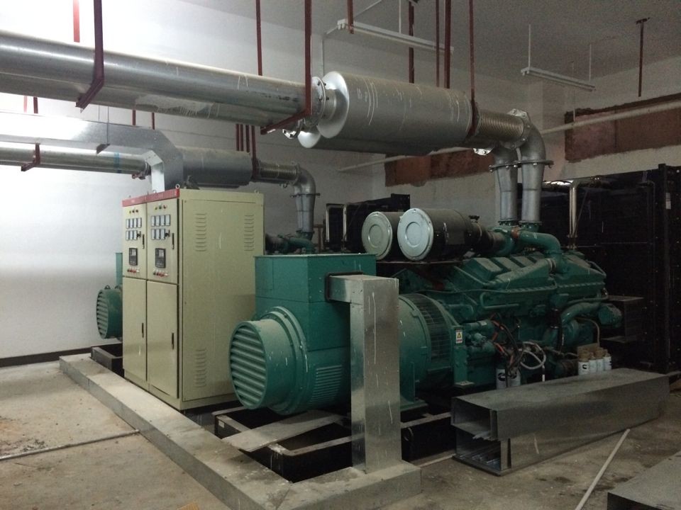 广州工厂全新发电机组安装